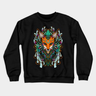 Vivid Royal Ancient Celtic Fox Crewneck Sweatshirt